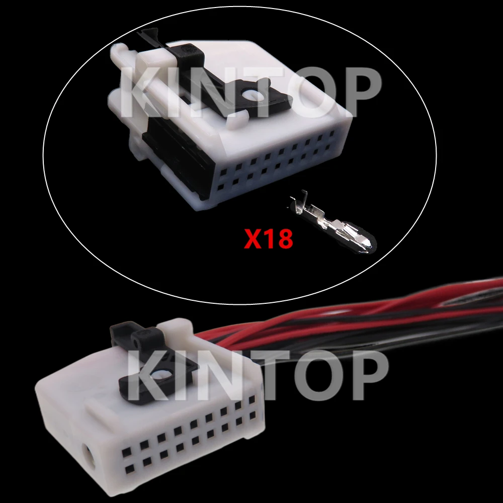 

1 Set 18 Pins AC Assembly Miniature Auto Socket With Terminal Car Wire Plug 965778-1 1379100-2 2-967416-1 2-965777-1 8 364 656