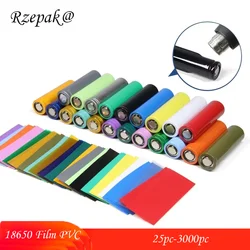 18650 Film PVC Heat Shrink Tube Battery Tape Precut Shrinkable Sleeve Tubing Protect Pipe Cover Batteries Wrap Case