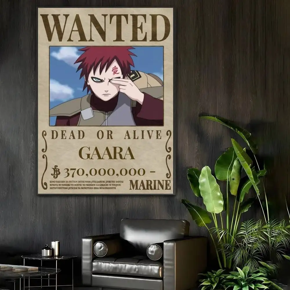 Gaara Classic Anime   Good Quality Prints and Posters Waterproof Paper Sticker Coffee House Bar Posters Wall Stickers