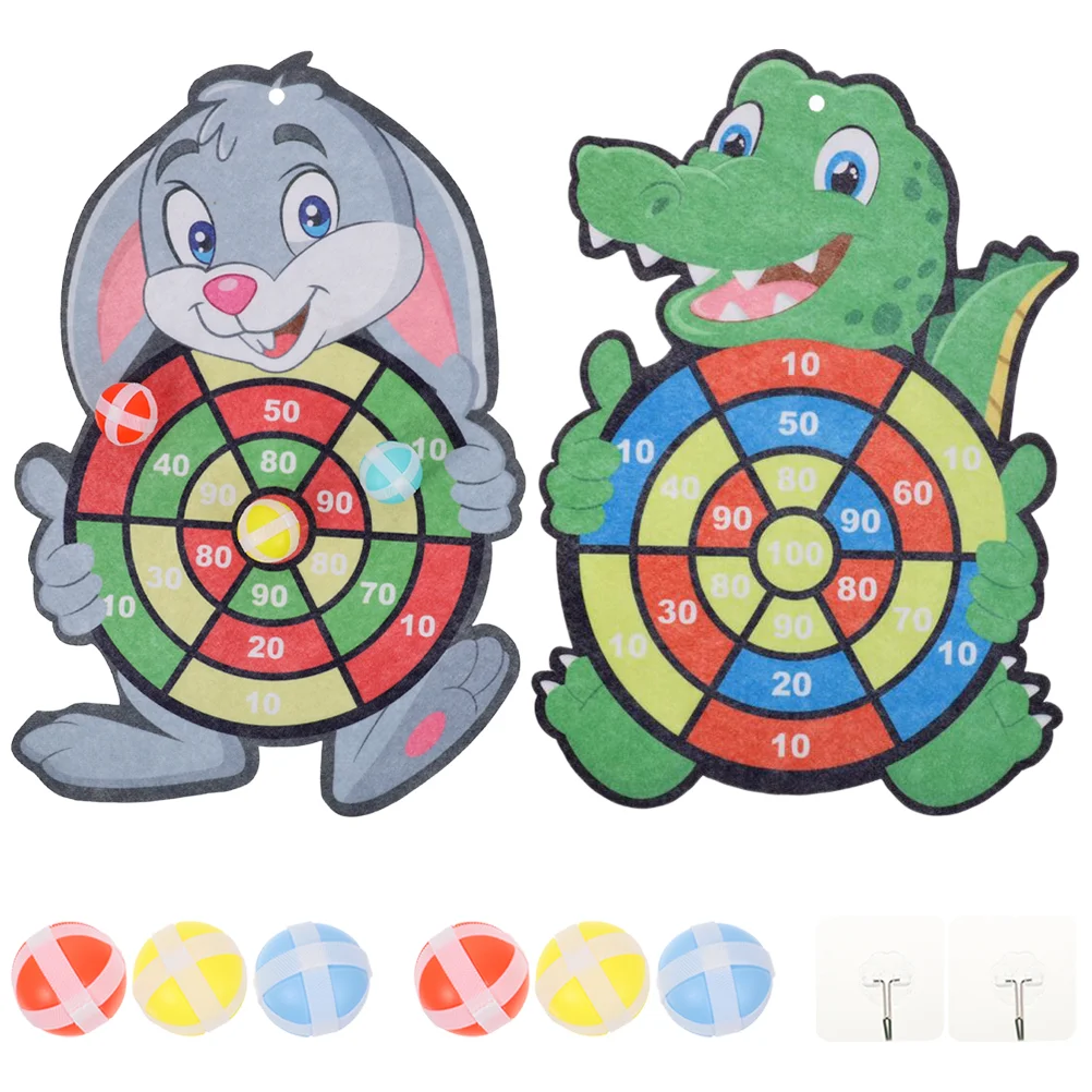 

2 Sets Children's Sticky Ball Catch Game Fun Party Play Games Kids Dart Toy for Throwing Toys Goo