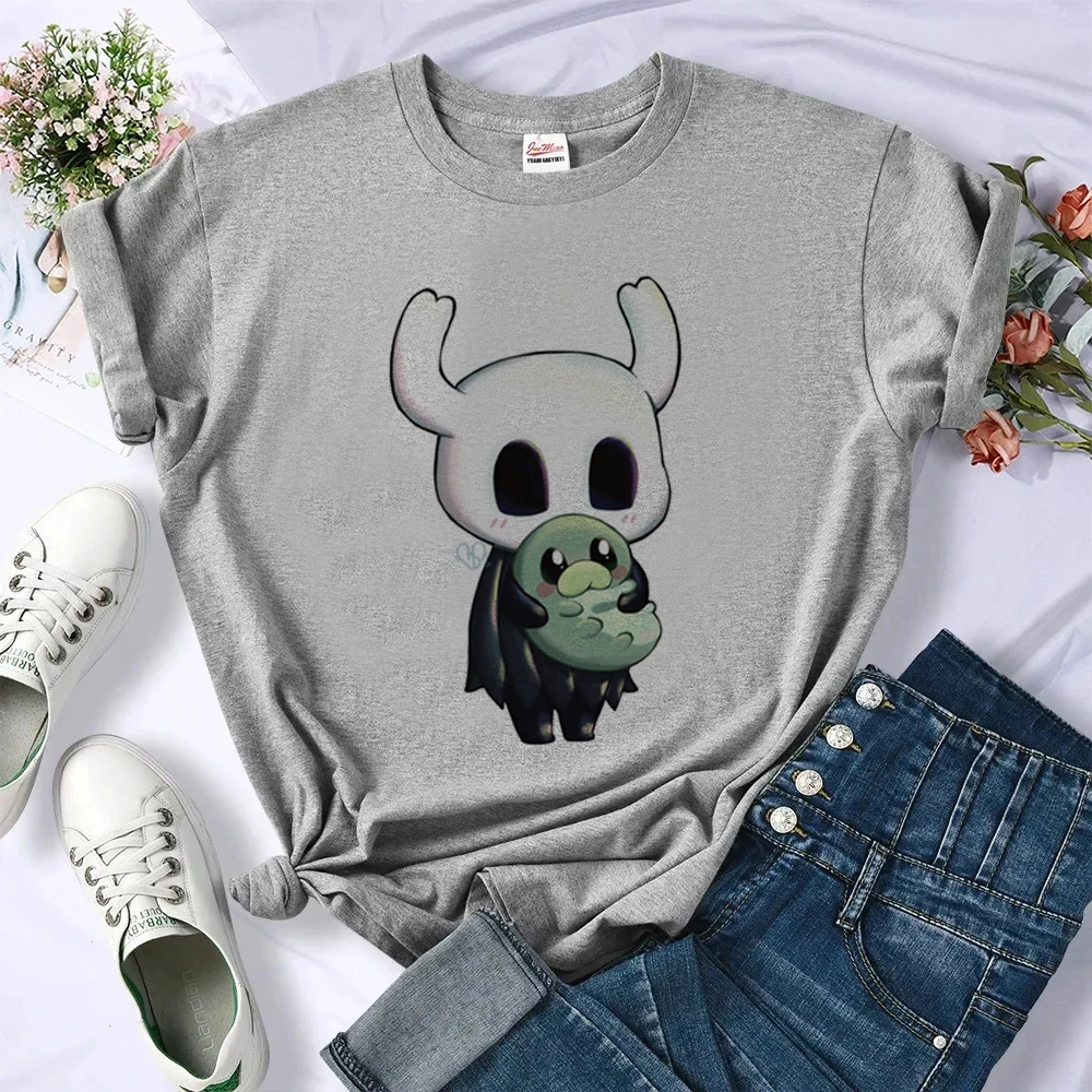 Hollow Knight shirt teen harajuku streetwear summer scene  gothic top tees japan alternative  graphic