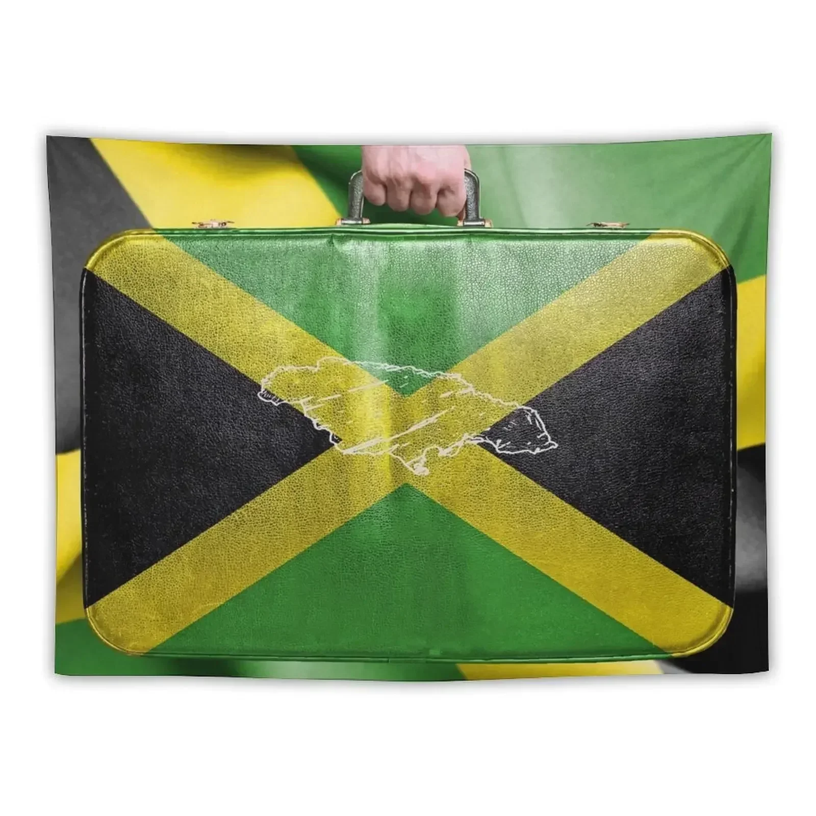 

Jamaica's wonderful colors Tapestry Wallpaper On The Wall Cute Decor House Decoration Tapestry