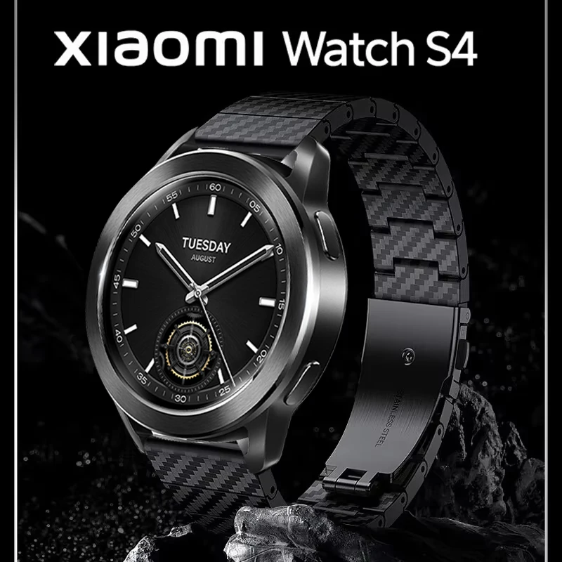 Carbon Fiber Strap for Xiaomi Watch S1 S2 S3 S4 Replacement Correa Wristband Bracelet Xiaomi Watch Color 2 Pro Watchband