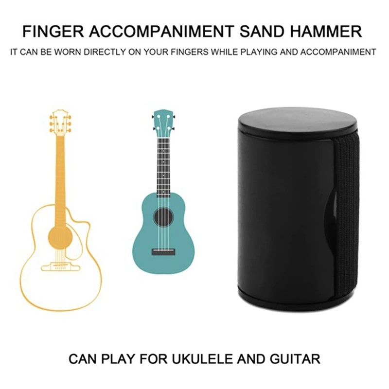 4 Piece Rhythm Shaker Finger Sand Shakers Instruments For Guitar Ukulele Mandolin Banjo