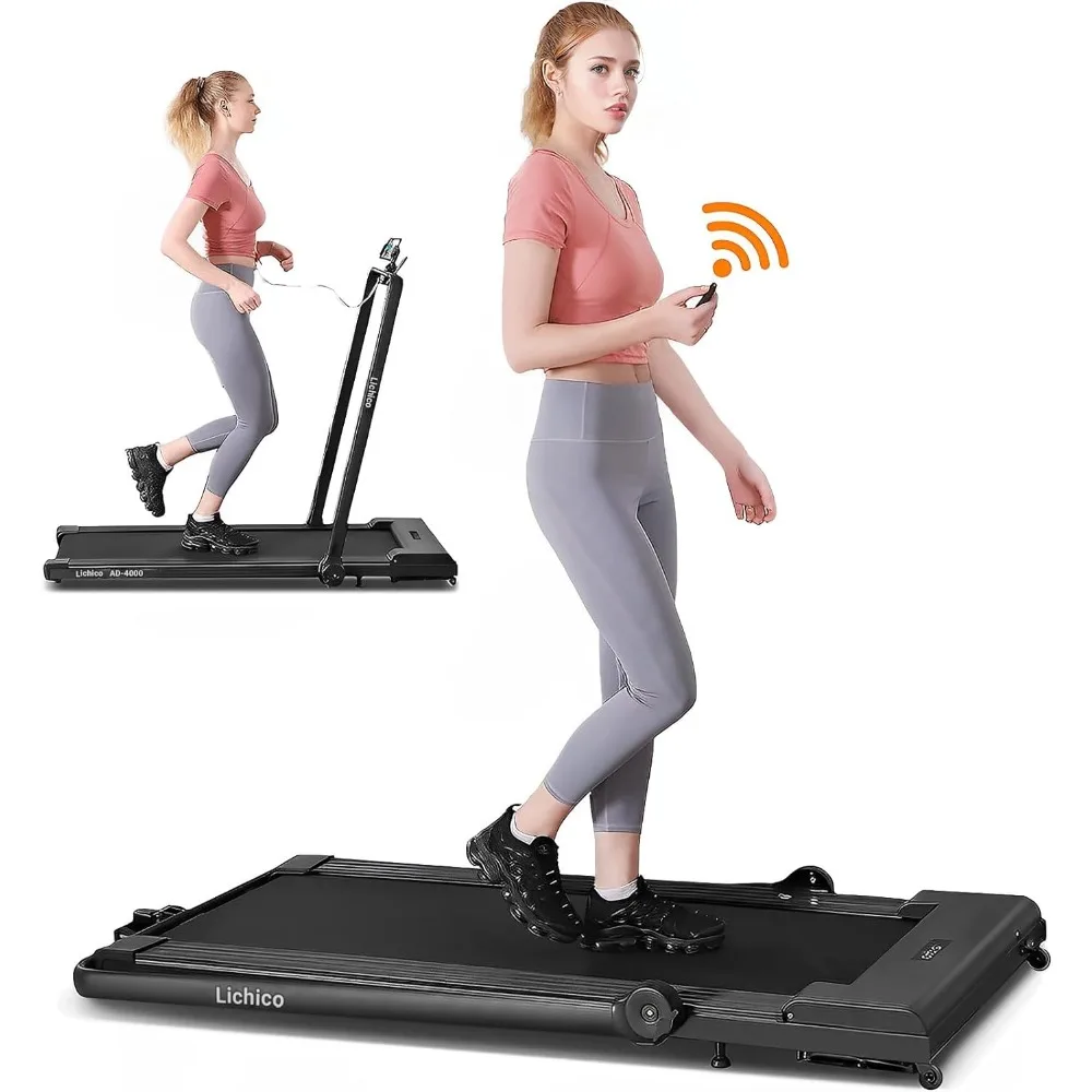 

Under Desk Treadmill, 2 in 1 Portable Folding Treadmill, 2.5-3.0HP Brushless Motorized Electric Walking Treadmill Freight free