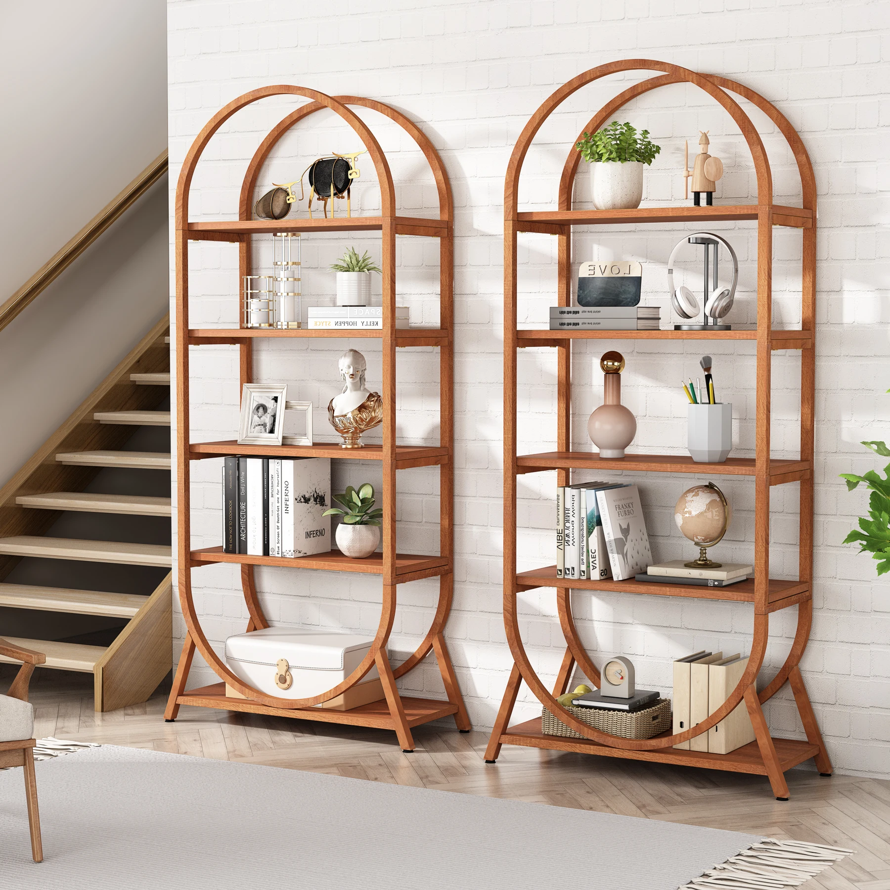 Tribesigns 5-Tier Open Bookshelf, 70.8