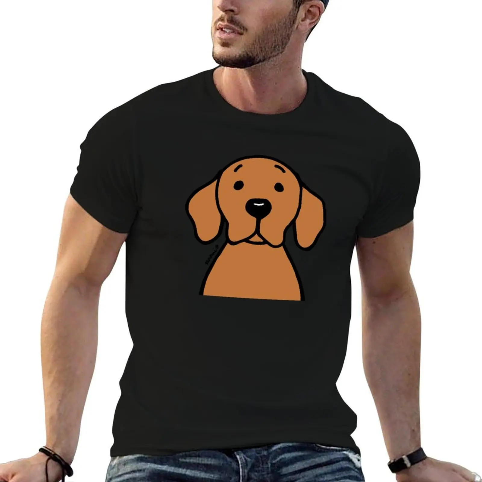 Fox Red Labrador Watching You T-Shirt man t shirts graphic t shirt man cotton man t shirts for men T-shirt