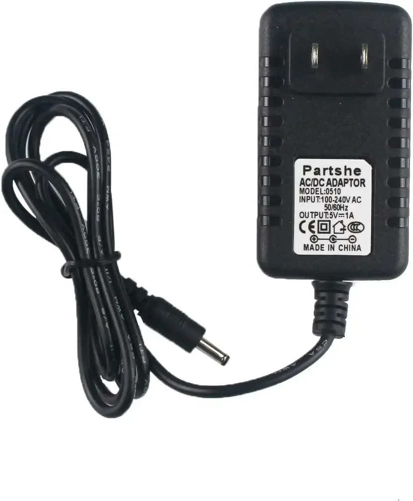 2Mtr RS232 Serial Cable +5V1A AC Adapter US Plug Power Supply Zebra Symbol LS2208 LS4208 LS9208 Barcode Scanner RJ45 to DB9