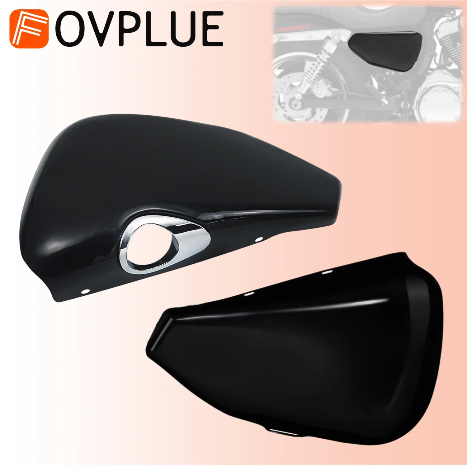 Accesorios para motocicleta, cubiertas laterales protectoras de batería de acero para Harley Sportster Iron 883 1200 XL1200 XL883N 48 Custom 2014-2022