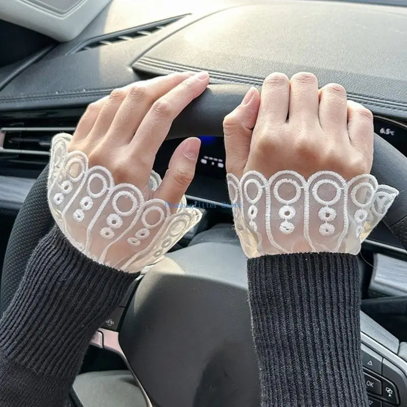652B เย็บปักถักร้อยแขนเสื้อสำหรับผู้หญิงข้อมือที่สง่า