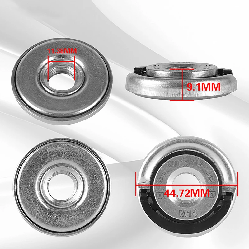 Universal M14 Galvanized Quick Lock Nut For ANGLE Grinder Pressing Plate Quick Lock Nut Portable Installation And Removal