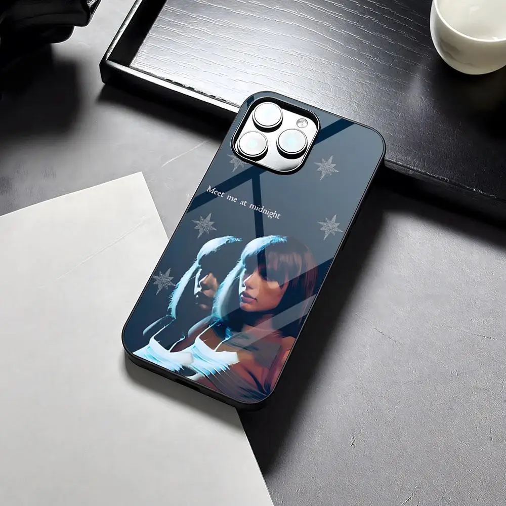 T-Taylors-Swifts M-Midnights Phone Case Silicone PC+TPU Case For IPhone 17 16 14 11 12 15 13 Pro Max 8 7 6 Plus X SE XR Hard Co view 6