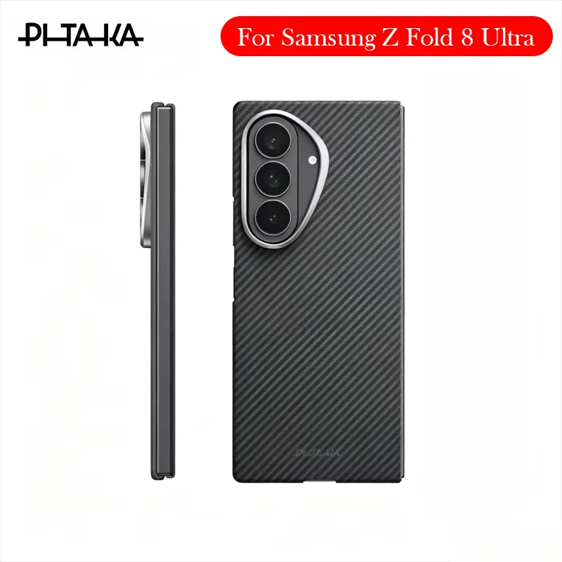 Pitaka Carbon Fibre Case For Samsung Z Fold 8 Ultra Kevlar Wireless Charging Back Cover Case for SAMSUNG Z FOLD 8 ULTRA