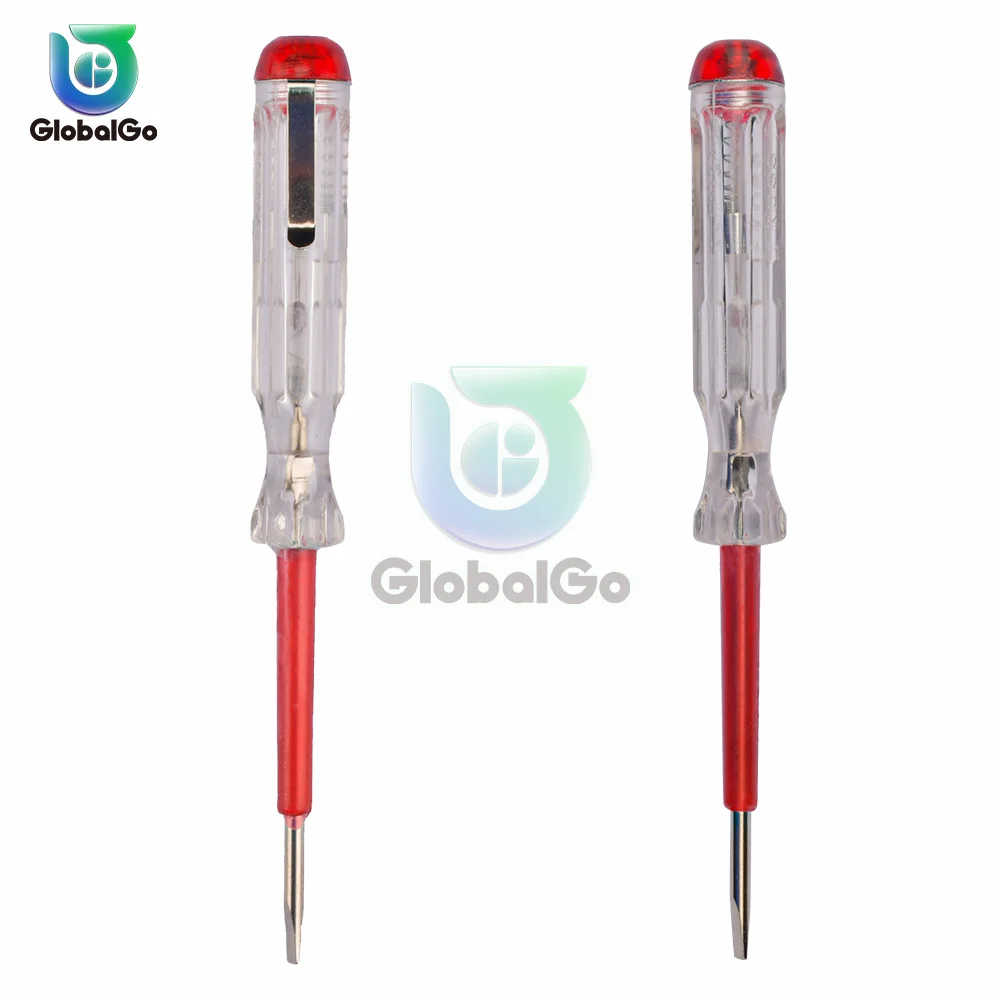 AC 100-500V Pocket Pen Sensor Voltage Detector Tester Screwdriver Clip Test Pencil Multifunctional Flat Screwdriver Test Pen