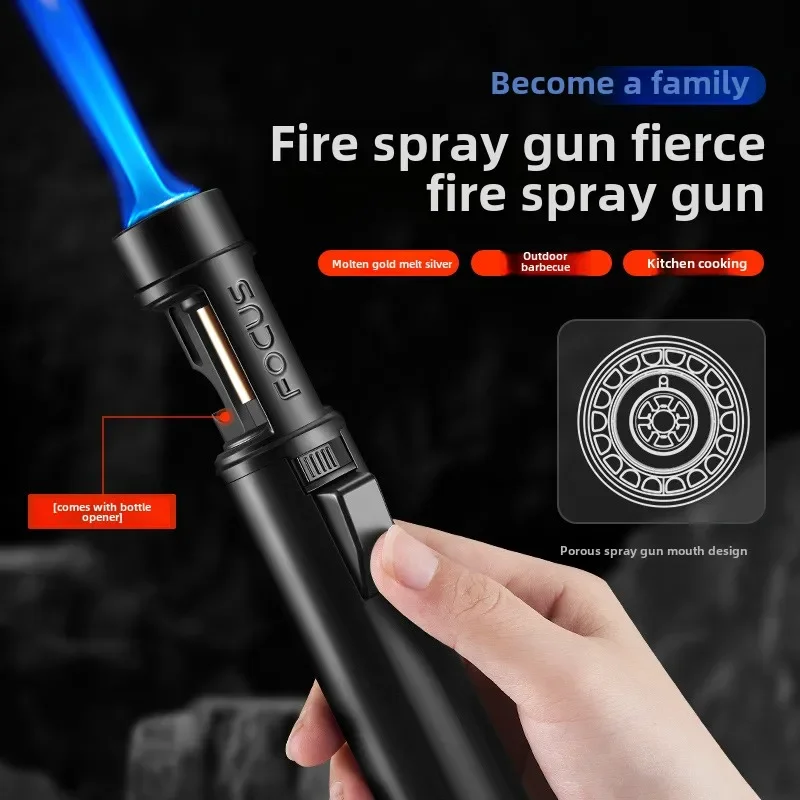 

NEW Spray Gun Kitchen Cooking Smoking Accessories Jewelry Welding Cigar Lighters Blowtorch Windproof Turbo Torch Jet Gas Lighter