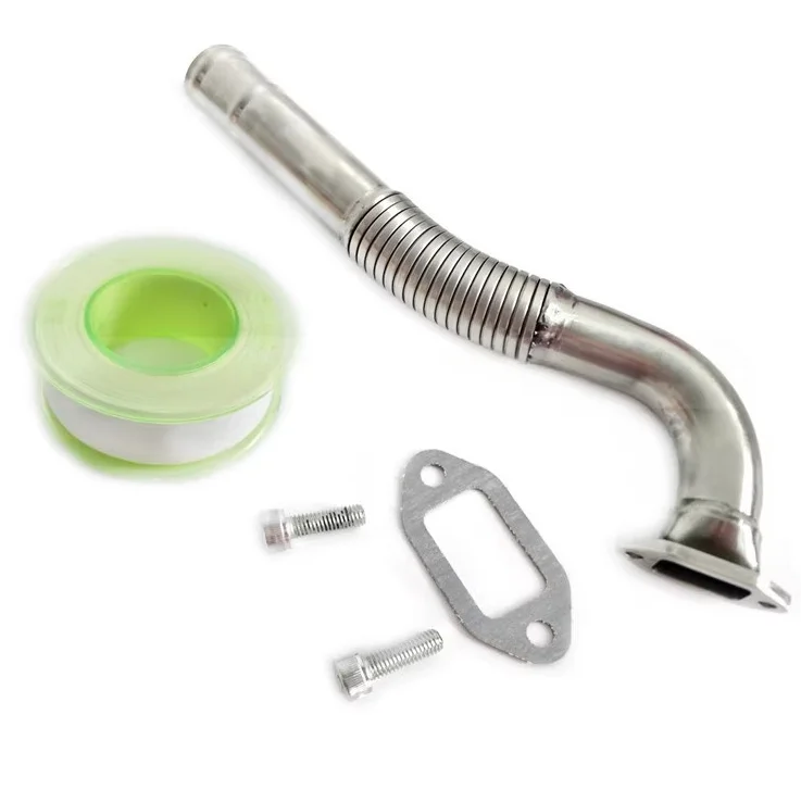DLE111 Engine Long Tube Single Branch Exhaust Pipe Hobby Model Fixed-Wing Aircraft Part