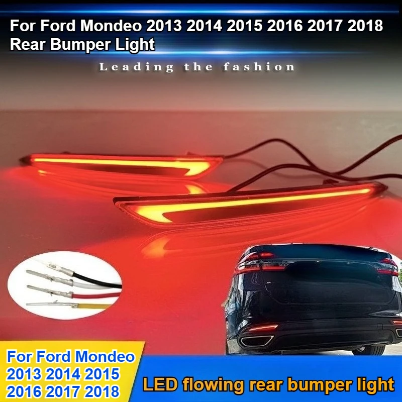 

Для Ford Mondeo 2013 2014 2015 2016 2017 2018 Обновление фонаря заднего бампера Светодиодный стоп-навигационный фонарь высокой яркости