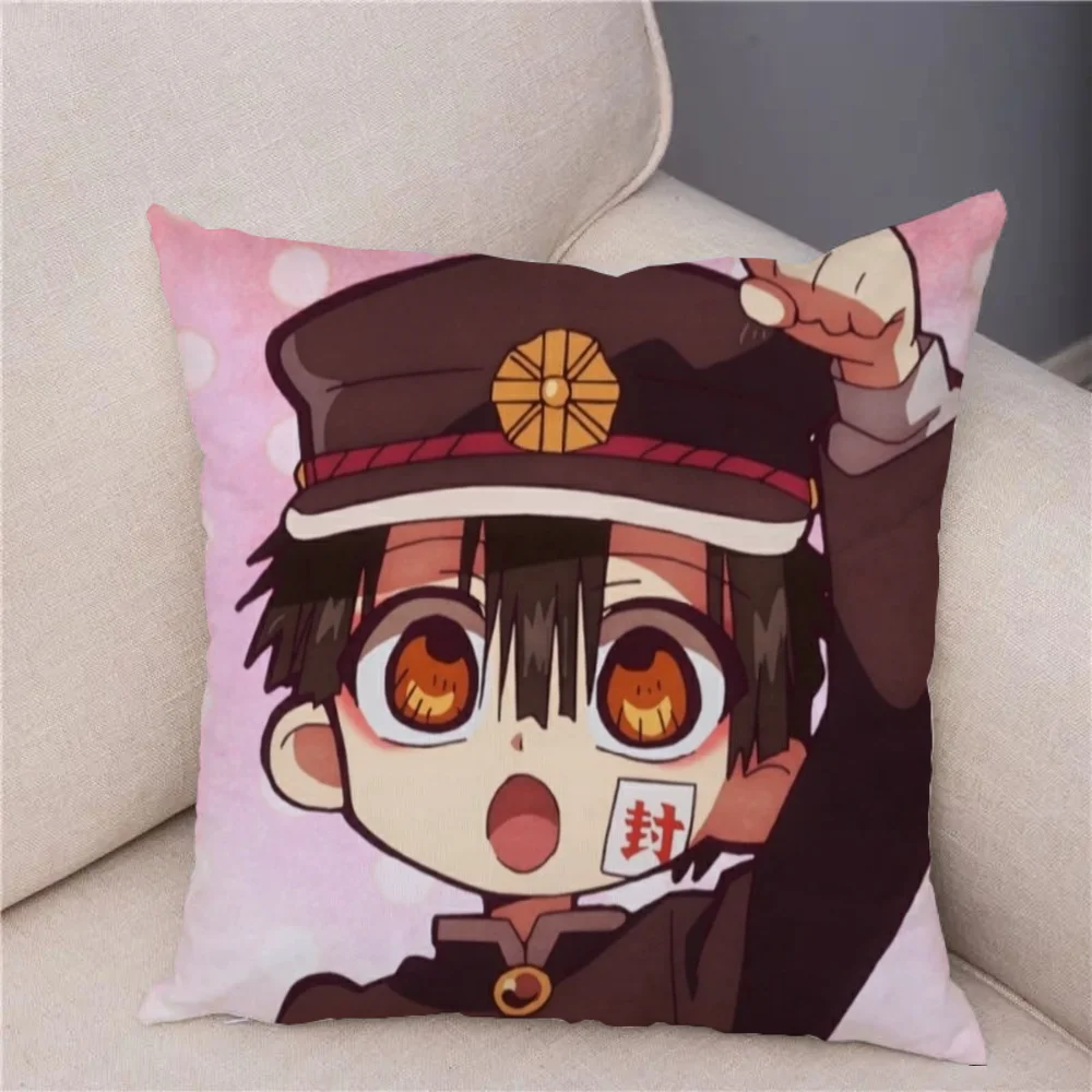 Toilet Bound Hanako Kun Cushion Covers Decorative Pillowcases 50x50 Children's Decorative Cushions for Living Room Pillow Cases