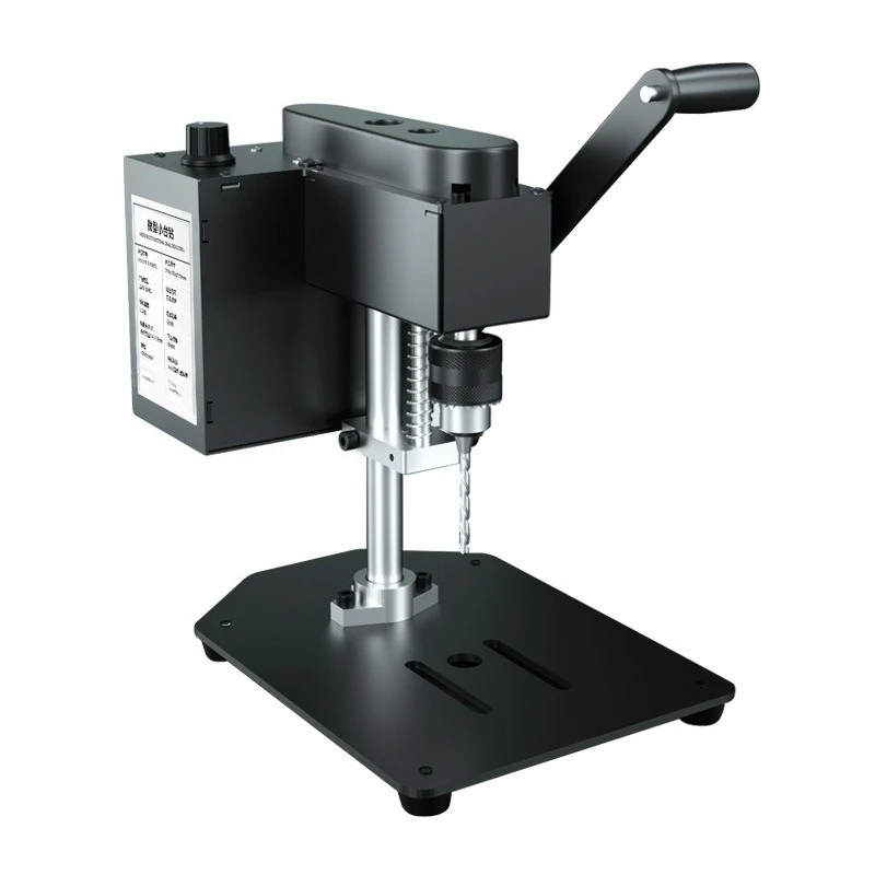 Miniature Mini Desktop Small Bench Drill Small DC Speed Regulation Electric Drill Drilling Machine  Press Precision