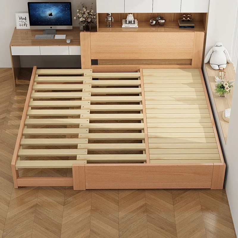 Xuanran solid wood pull-out retractable bed push-pull folding stretch sofa bed