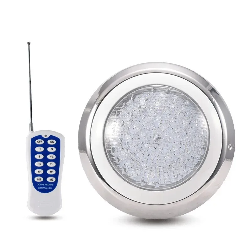 

Нержавеющая сталь Ip68 светодиодный светильник для бассейна 20W30W 40W 50W 60W серебристые водонепроницаемые лампы подводные фонари AC12V RGB Piscina лампа