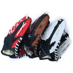 Baseball Gloves Thickened Adults Softball Protective Catcher Gloves 12.5 Inches PVC Wear-resistant Sports Hand Protective Gear