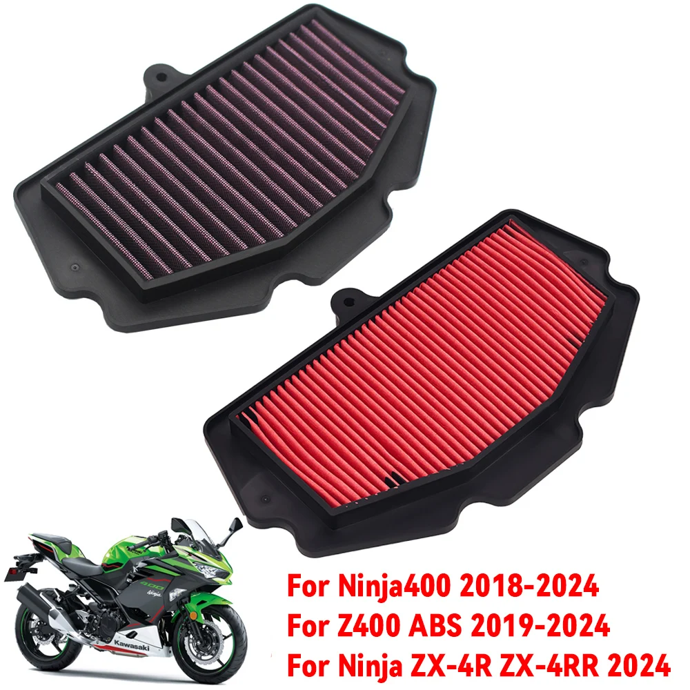 

Для Kawasaki Ninja 400 Ninja400 2018-2024 ZX-4R ZX-4RR Z400 воздушный фильтр двигателя мотоцикла воздухозаборный элемент фильтра