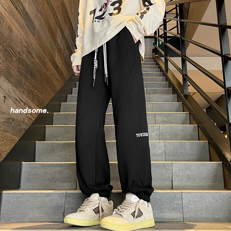 

Bla Casual Pants for Men Spring Autumn New Sle Trendy All-Match Teenagers Sports Pants American High Street Large Size