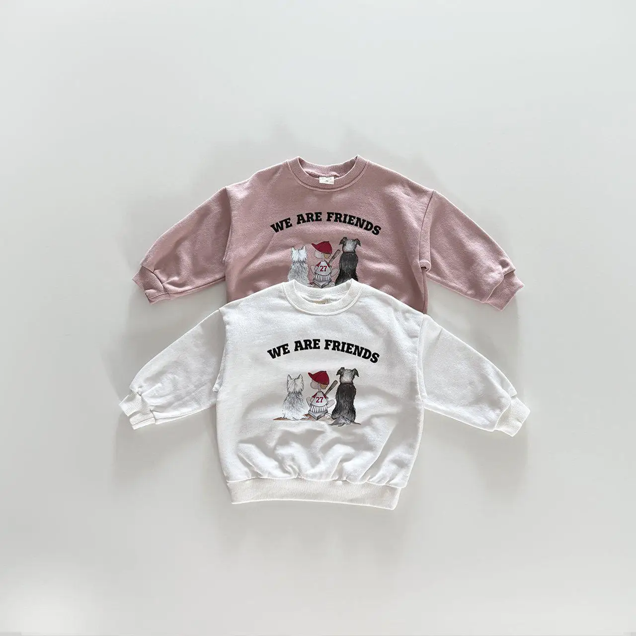 2025 Children Long Sleeve Casual Sweatshirt Boys Girls Loose Pullover Kids Clothes Autumn New Baby Cute Cartoon Print Sweatshirt