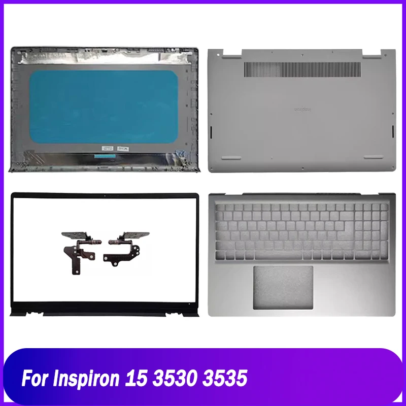

New Rear Lid For Dell Inspiron 15 3530 3535 Laptop LCD Back Top Cover Front Bezel Palmrest Upper Bottom Base Case Hinges Silver
