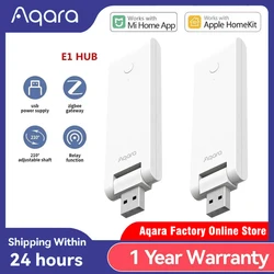 Aqara-Hub E1 Zigbee 3,0, entrada inteligente con USB, conexión inalámbrica, Control remoto para Mijia Mi home y Apple Homekit