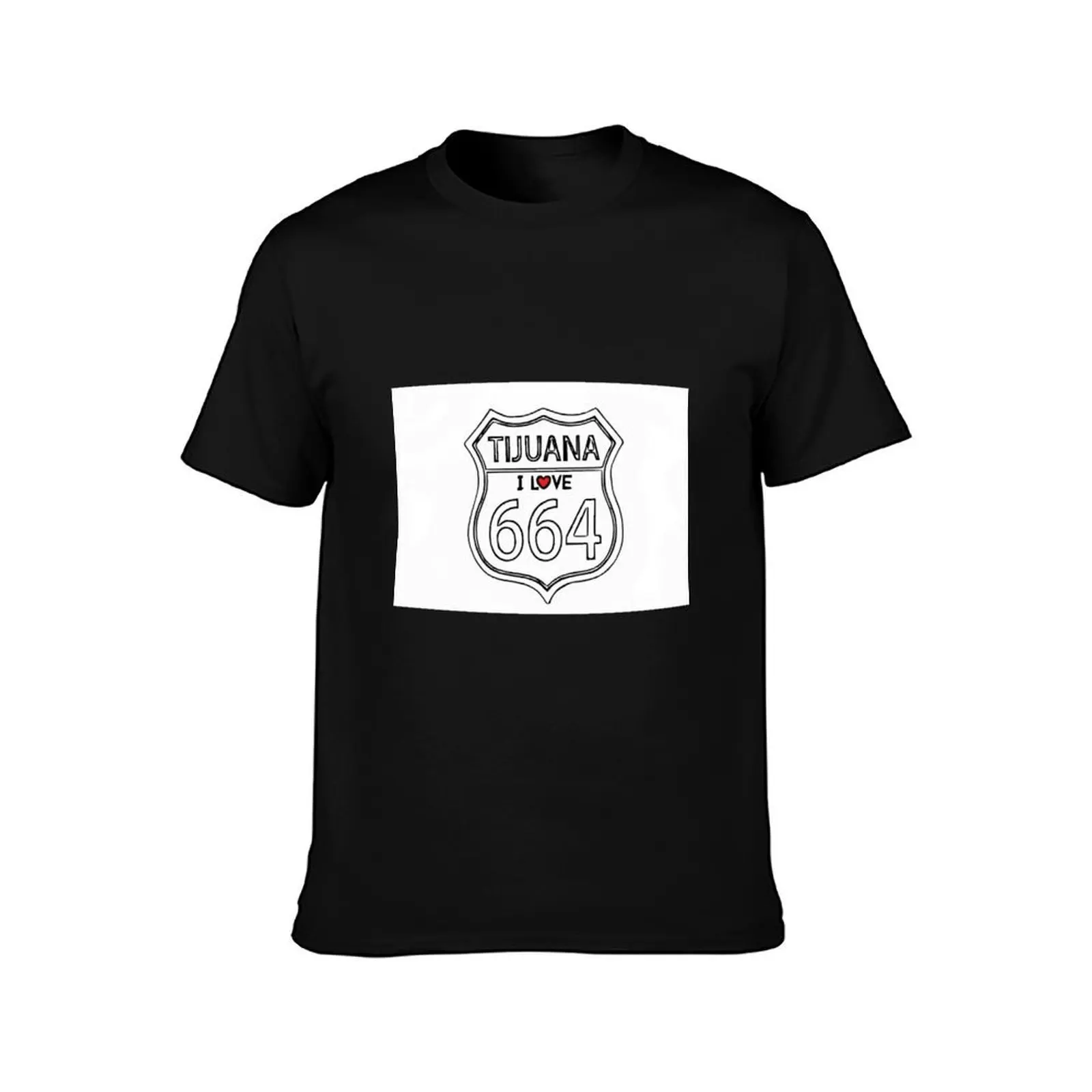 I Love Tijuana T-Shirt Active Sports Short Sleeve Cotton Shirt T-Shirt