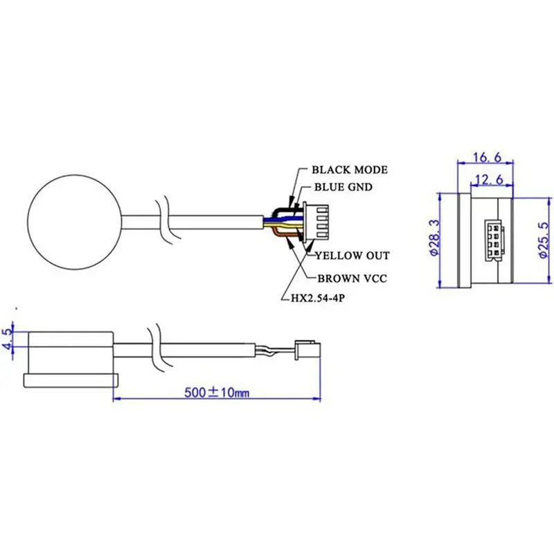 【ADD TO CART 】4X XKC Y25 T12V Liquid Level Sensor Switch Detector Water Non Contact Manufacturer Induction Stick Type XKC-Y25-V