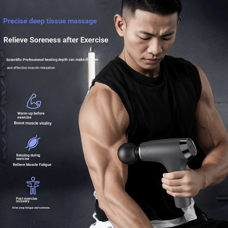 All-in-One Full Body Massager | Percussion Device for Muscle Relaxation, USB Charging, Quiet Performance for Whole Family.