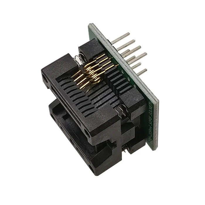 Soic8 sop8 bis dip8 breit körper sitz breit 150/200mil programmierer adapter buchse blau sa602 ic test umwandlung brenner