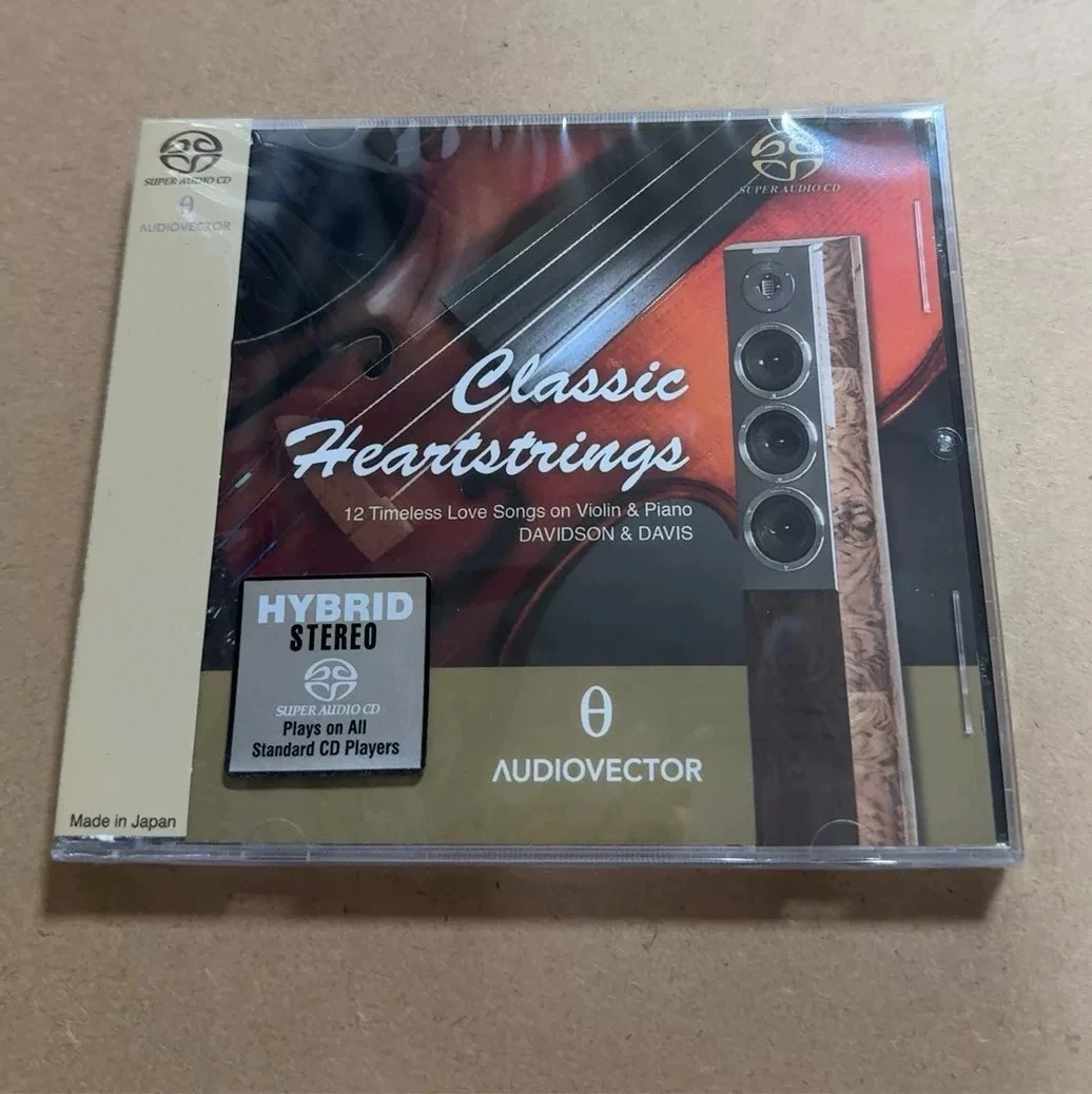 David Davidson Music CD Classic Heartstrings 12 Timeless Love Songs On Violin & Piano Album Music Record Cosplay Soundtracks Box