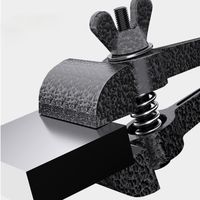 Multifunctional Mini Hand Vise Cross Anti-slip Grooves Adjustable Flat Mouth Pliers Cast Steel Stable Clamping Fixed Tool DIY