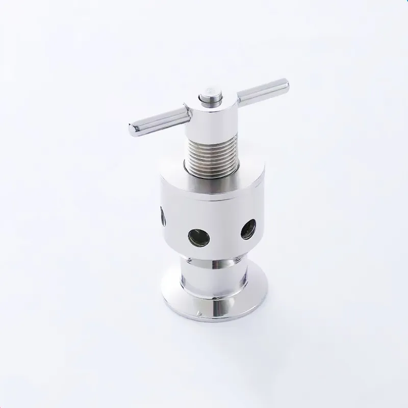 

2"(OD64mm) 0.5-5 bar Tri-Clamp Adjustable Pressure Relief Child Safety Valve,Sanitary Stainless Steel 304