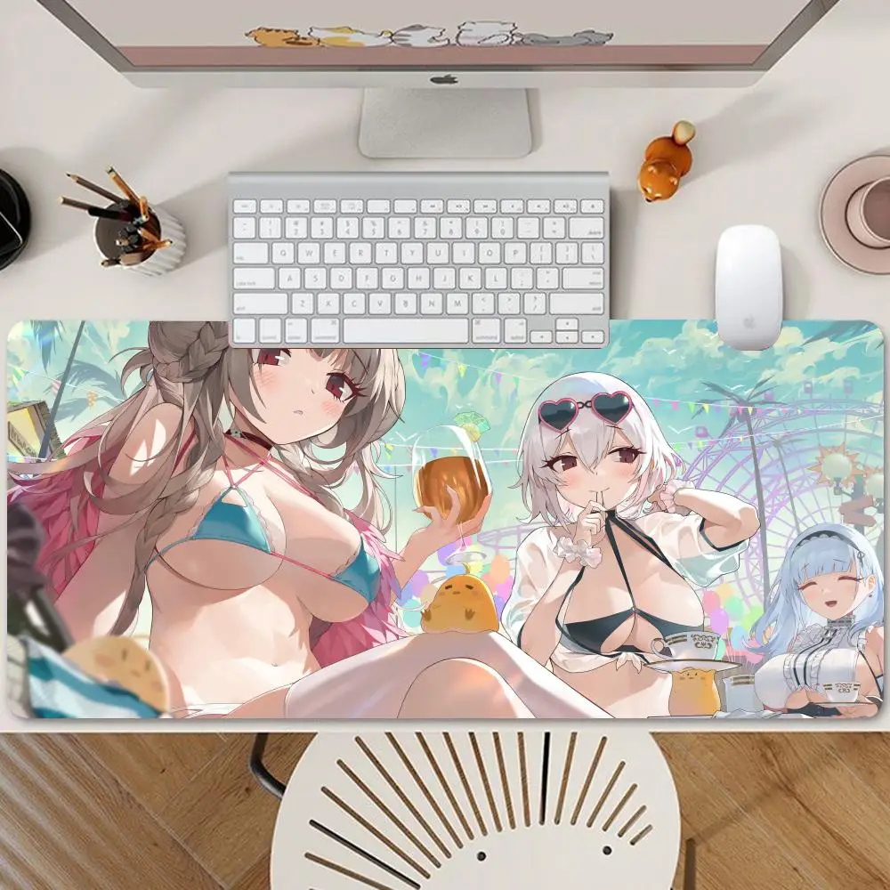 

girl Mouse Pad 600x300mm Mouse Mat Office Natural 800x400mm Rubber Carpet Desktop Mouse Pad Mousepad Gamer Home Custom HD Print