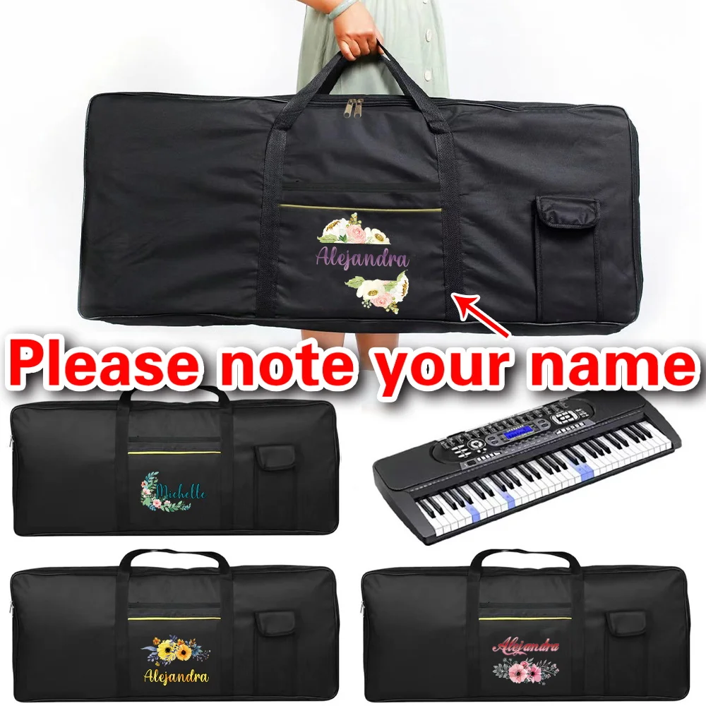 حقيبة البيانو الإلكترونية المكونة من 61 مفتاحًا، حقيبة يد سميكة، حقيبة لوحة المفاتيح، ملحقات الآلات الموسيقية للبيانو الإلكتروني #1