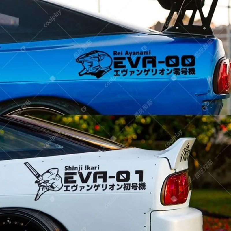 Pegatina transparente para coche de Neon Genesis Evangelion Paster, EVA-01, estilo anime, moderna pegatina decorativa para carcasa de ordenador