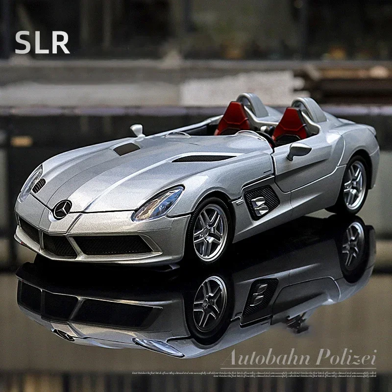 1:24 Mercedes-Benz SLR Stirling Moss Alloy Car Model Diecasts & Toy Vehicles Toy Car Metal Collection Model Kids Gift