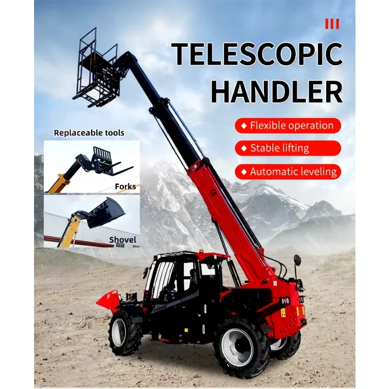 Max Height 10m New Telescopic  Handler Diesel Forklifts Ultra-strong Boom for Lifting Higher Farther with More Confidence