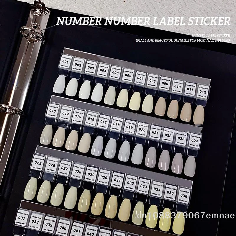 xxx Nail Polish Number Sticker Label Color Gel Bottle Lipstick Nails Tips Display Mark Numbering Manicure Tool Varnish Glue