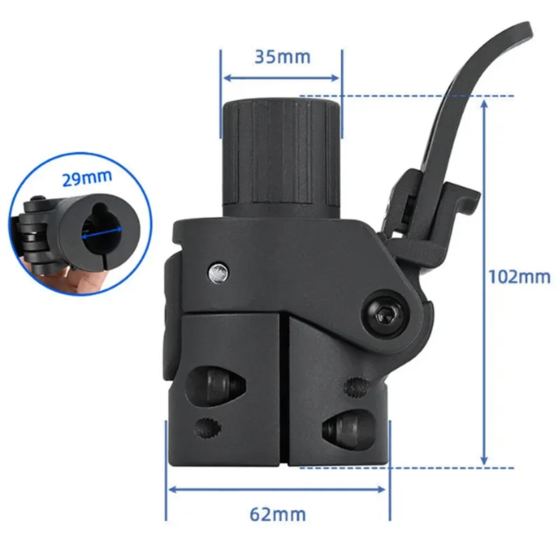 A12E-샤오미 MI 3 전동 스쿠터 용 전면 접이식 폴베이스 금속 접이식 막대베이스 후크 폴더 잠금 교체 부품