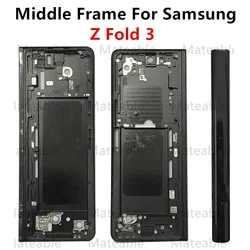 Fold3 For Samsung Galaxy Z Fold 3 F926 Middle Frame Housing Board LCD Faceplate Bezel Replace Repair Parts