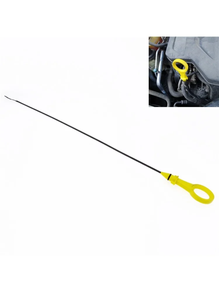 1 sztuk dla Audi A4 A5 Q3 Q5 VW 2.0T B8 B9 2009-2017 samochodów żółty bagnet olejowy silnik samochodowy akcesoria pomocnicze 06H115611E — zdjęcie 2