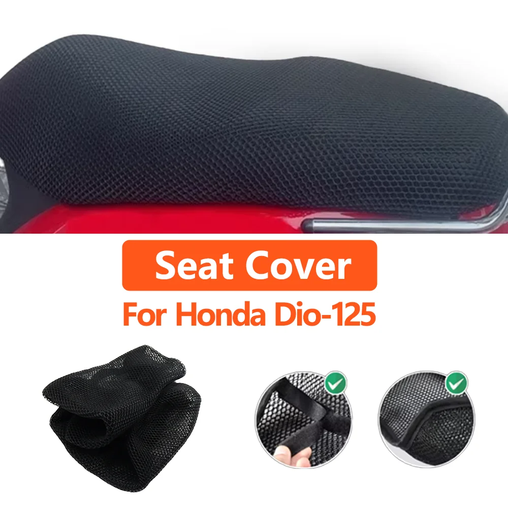 

Motorcycle Accessories For Honda DlO 125 Dio-125 Mesh Breathable Seat Cushion Saddle Non-Slip Protection Seat Cover