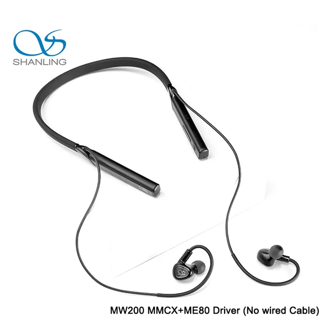 SHANLING MW200 MMCX + ME80 Set AK4377A Bluetooth 5.0 Neckband Sports  Earphone Earbuds Codecs Adapter IPX4 LDAC LHDC aptX HD