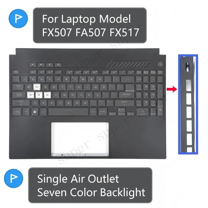 S+   Upper With Keyboard For ASUS TUF Gaming F15 FX507 FA507 FX507Z FA507R FX517